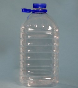 Бутылка Прозрачная/Голубая 4 л (48мм)